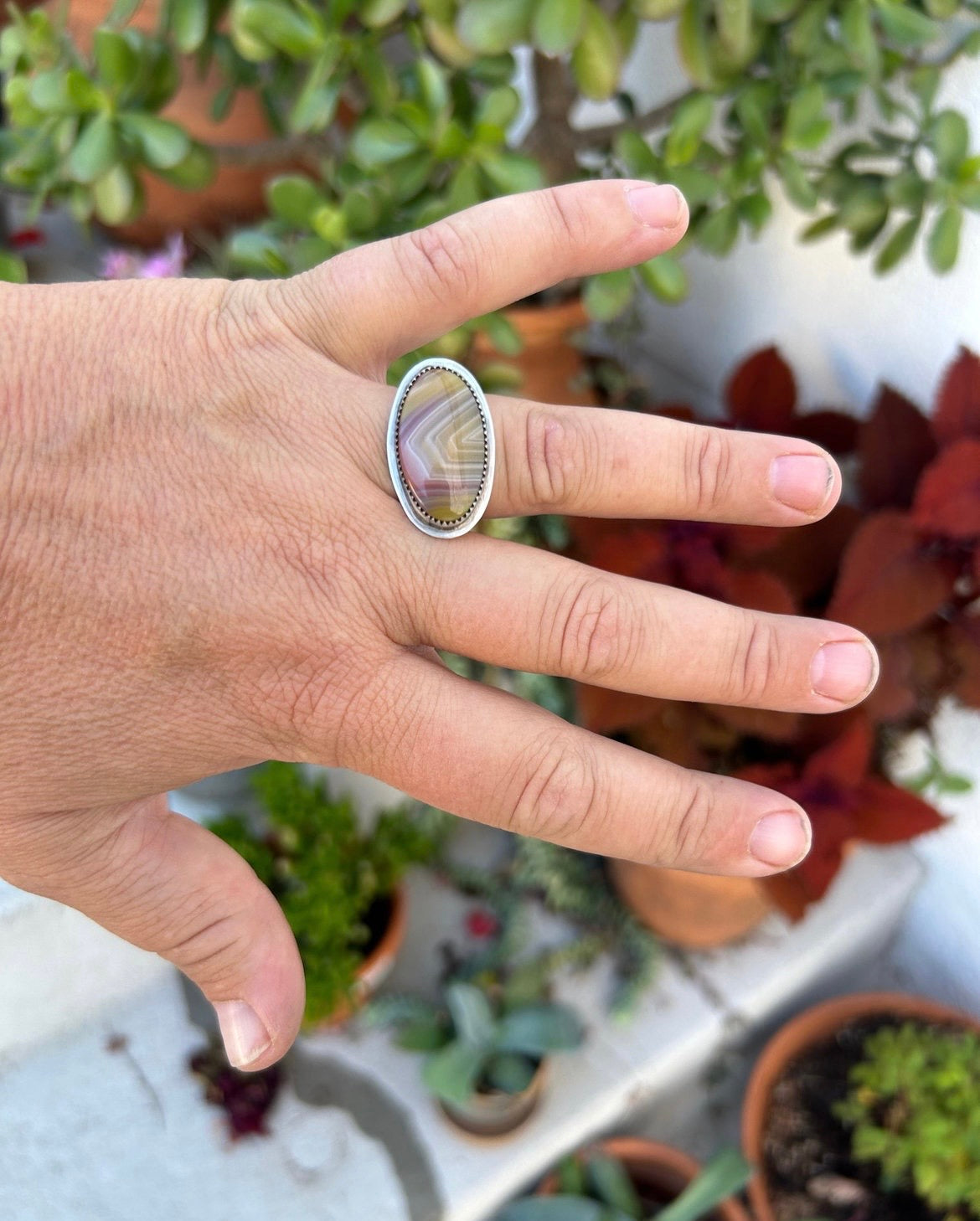 Laguna Agate Horizon Ring