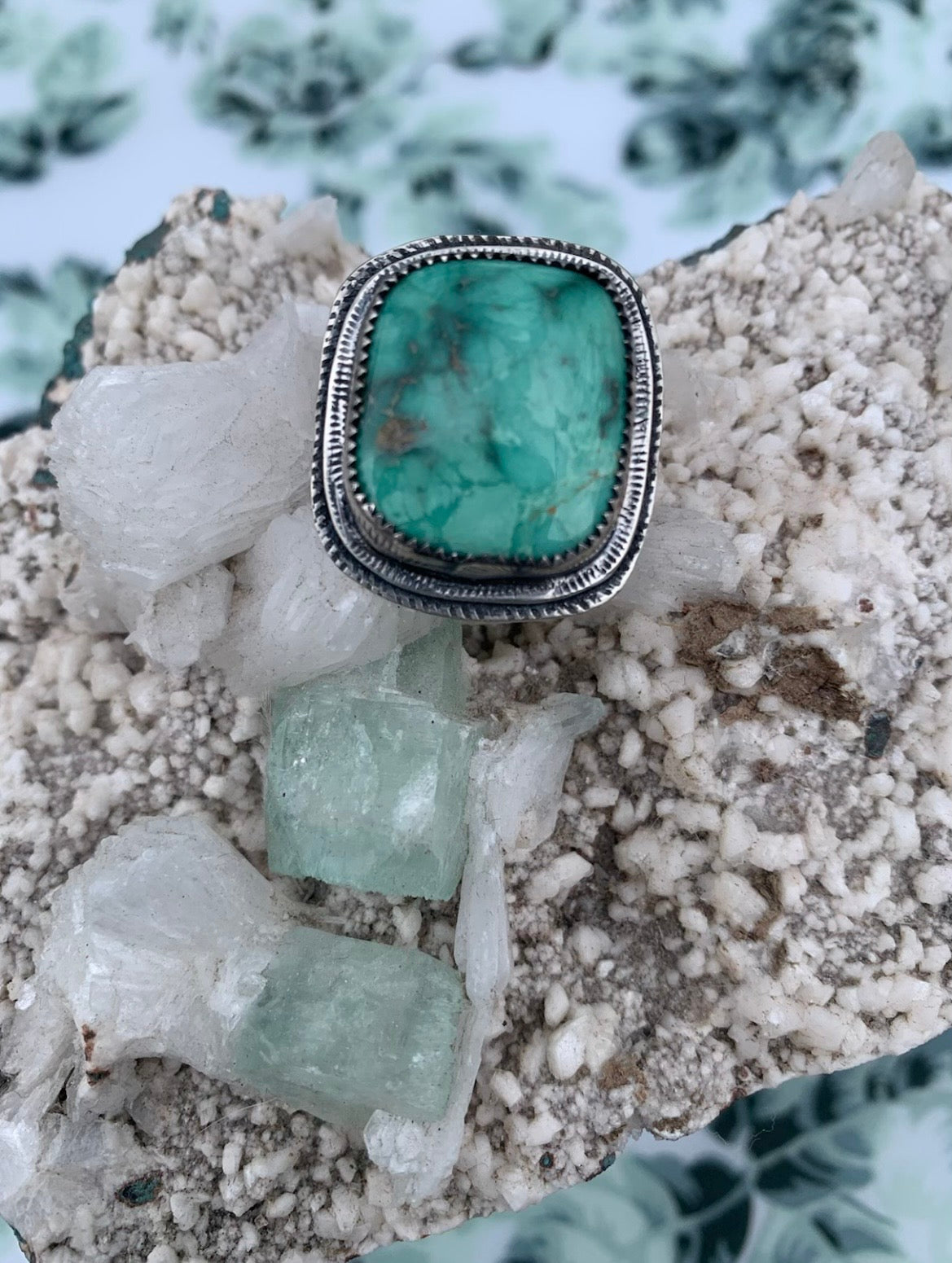 Broken Arrow Turquoise Ring