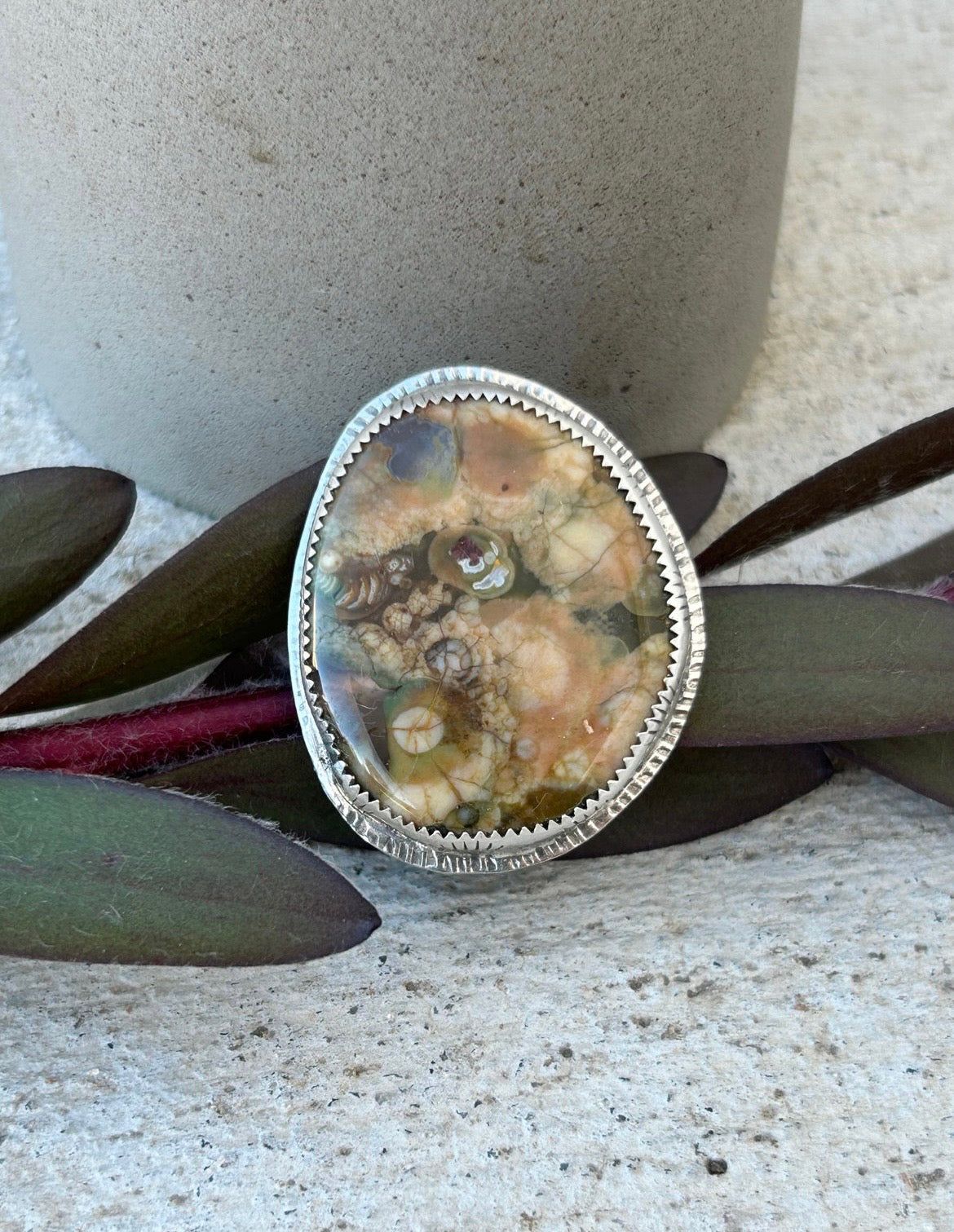 Rainforest Jasper Ring
