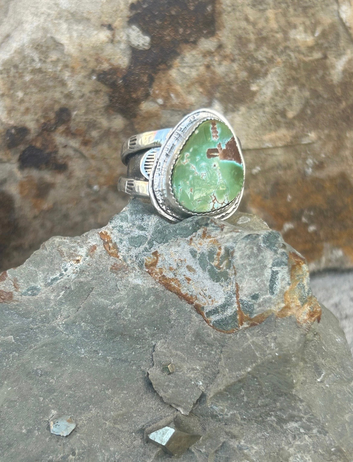 Men’s Pilot Mountain Turquoise Ring