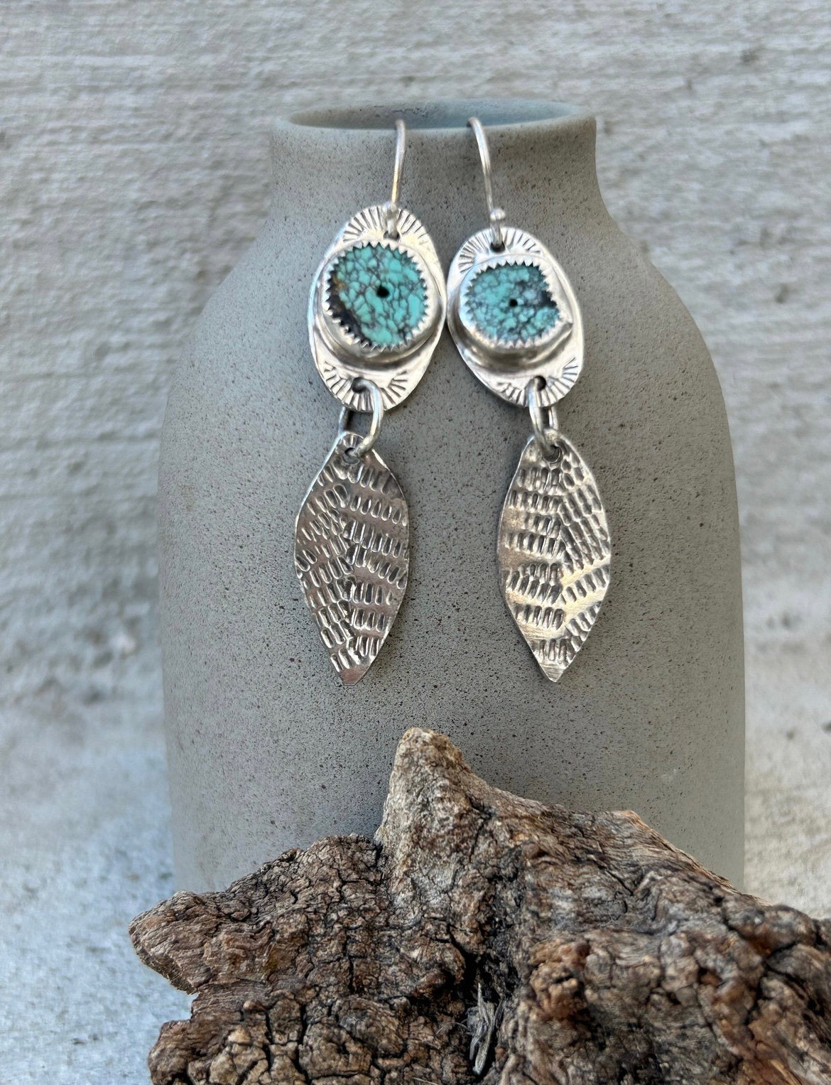 Turquoise & Silver Earrings