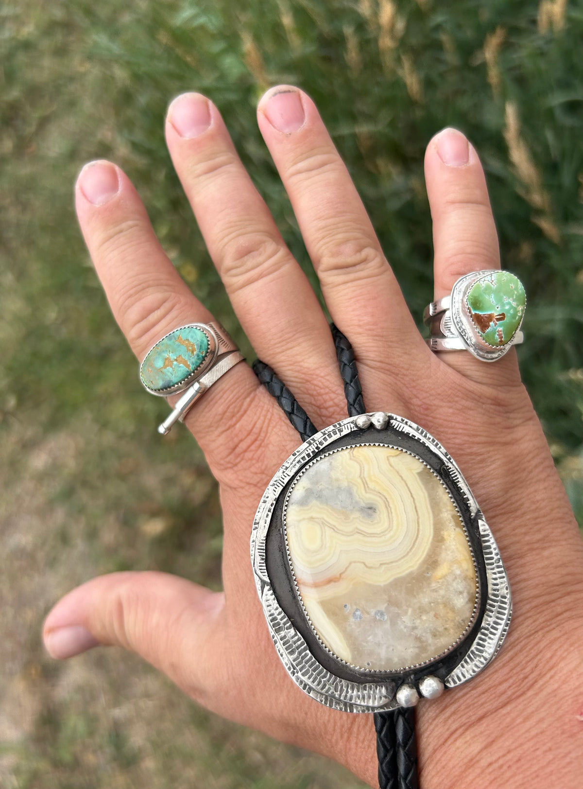 Crazy Lace Agate Bolo