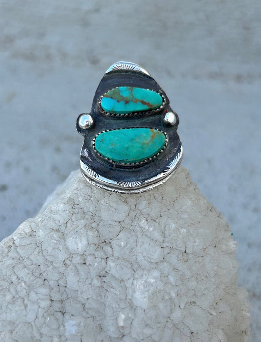 Double Turquoise Ring