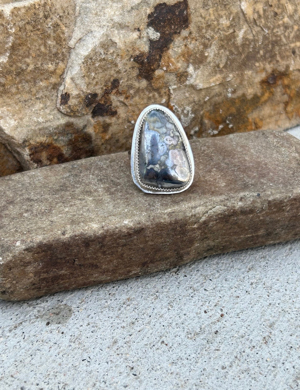 Natural Silver Ring