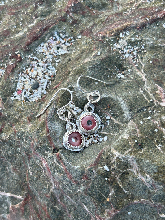 Rhodocrosite Necklace & Earring set