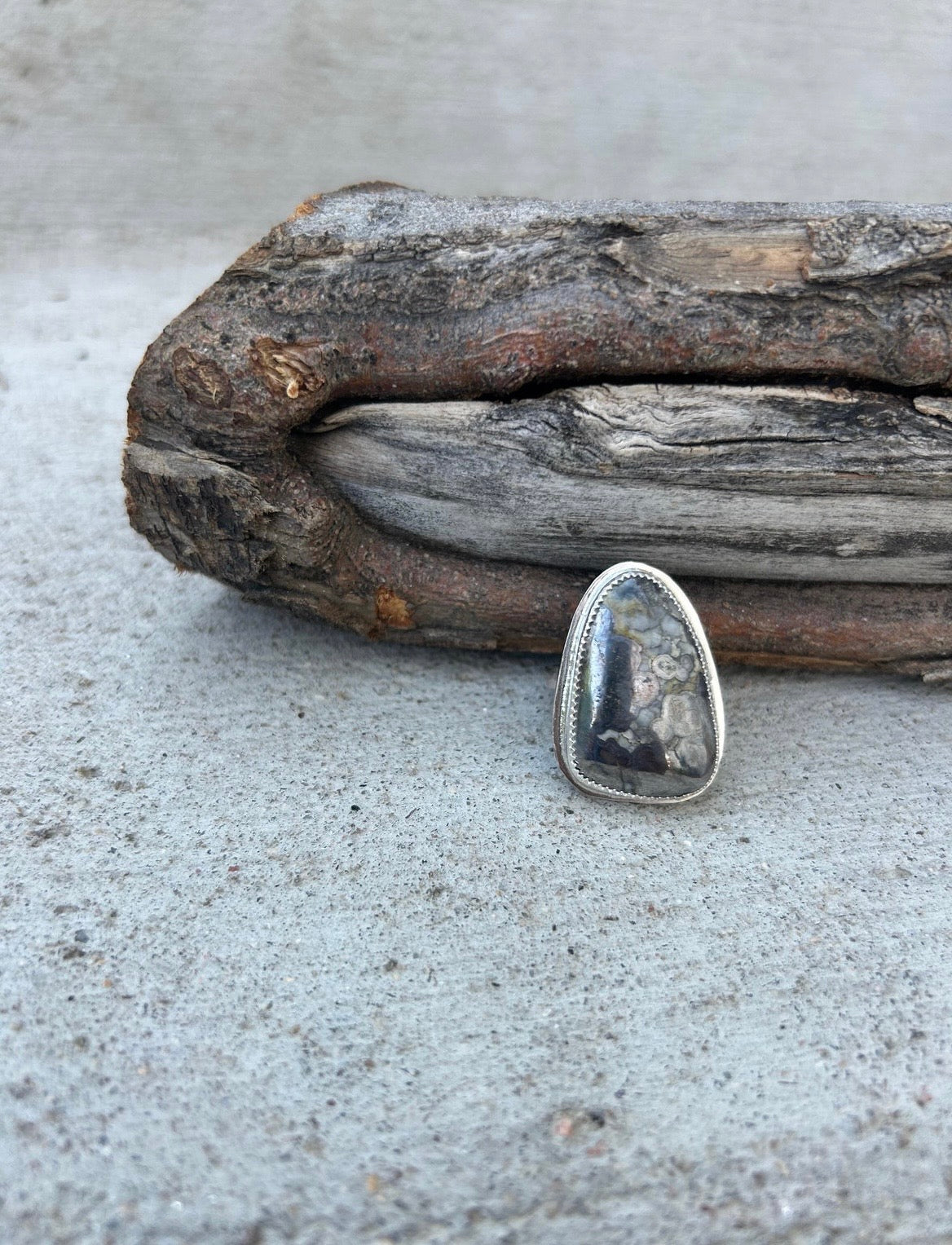 Natural Silver Ring
