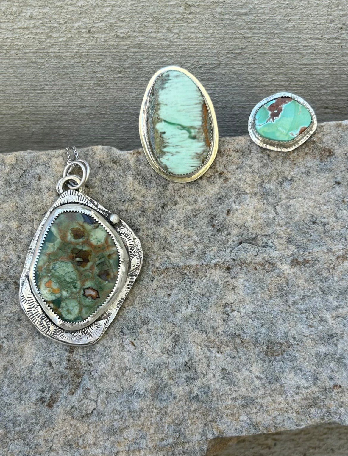 Natural Pilot Mountain Turquoise Ring