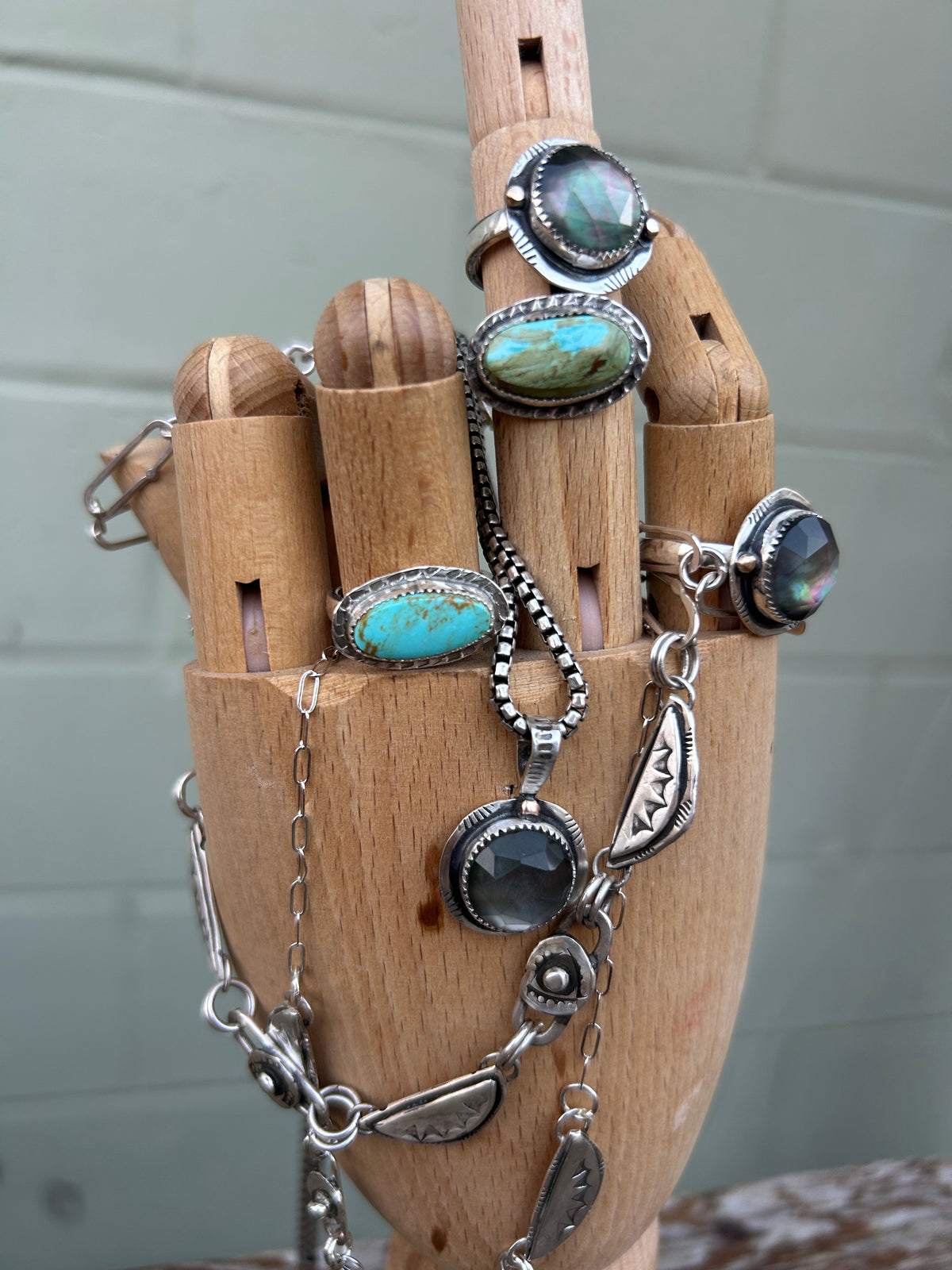 Horizontal Turquoise Ring