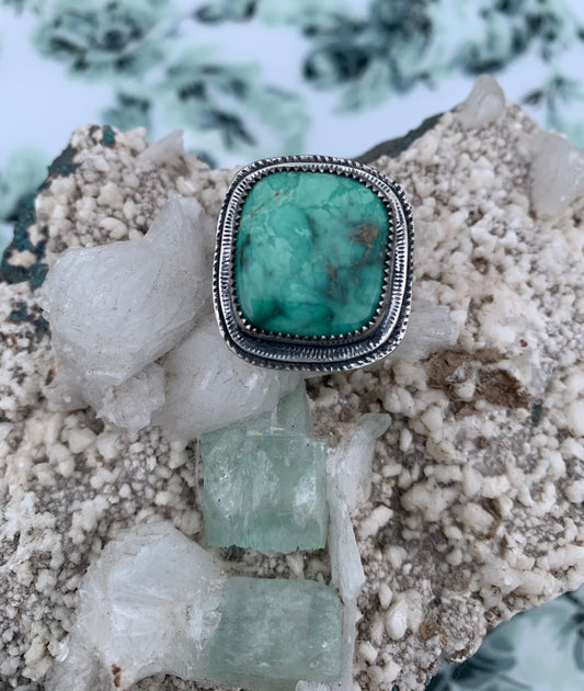 Broken Arrow Turquoise Ring