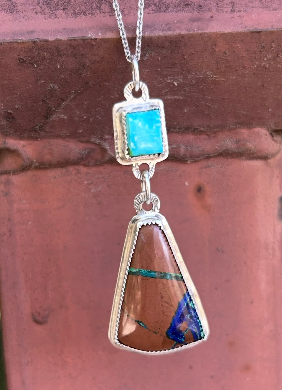 Azurite Malachite & Sierra Bella Turquoise Necklace