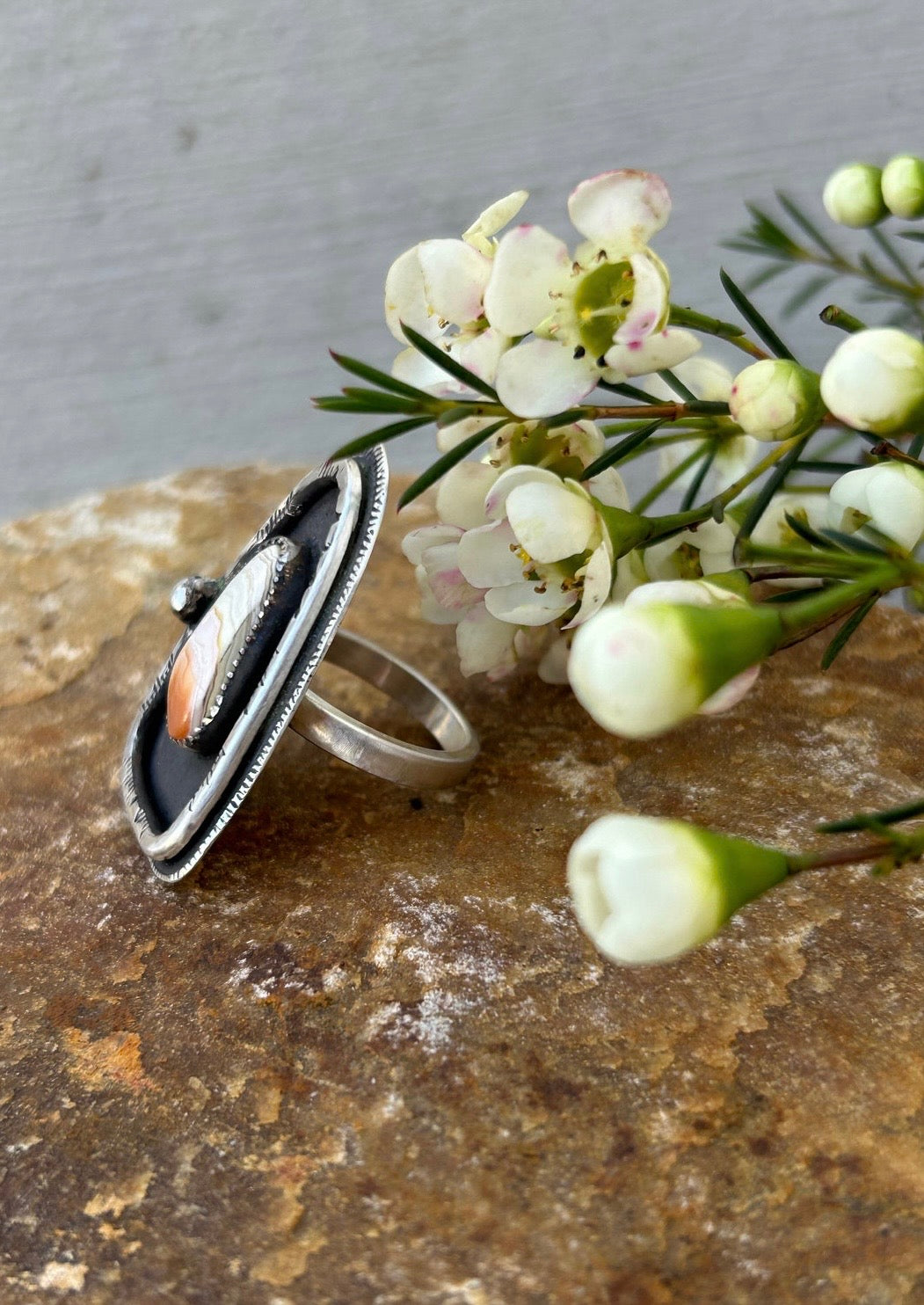 Crazy Lace Agate Ring