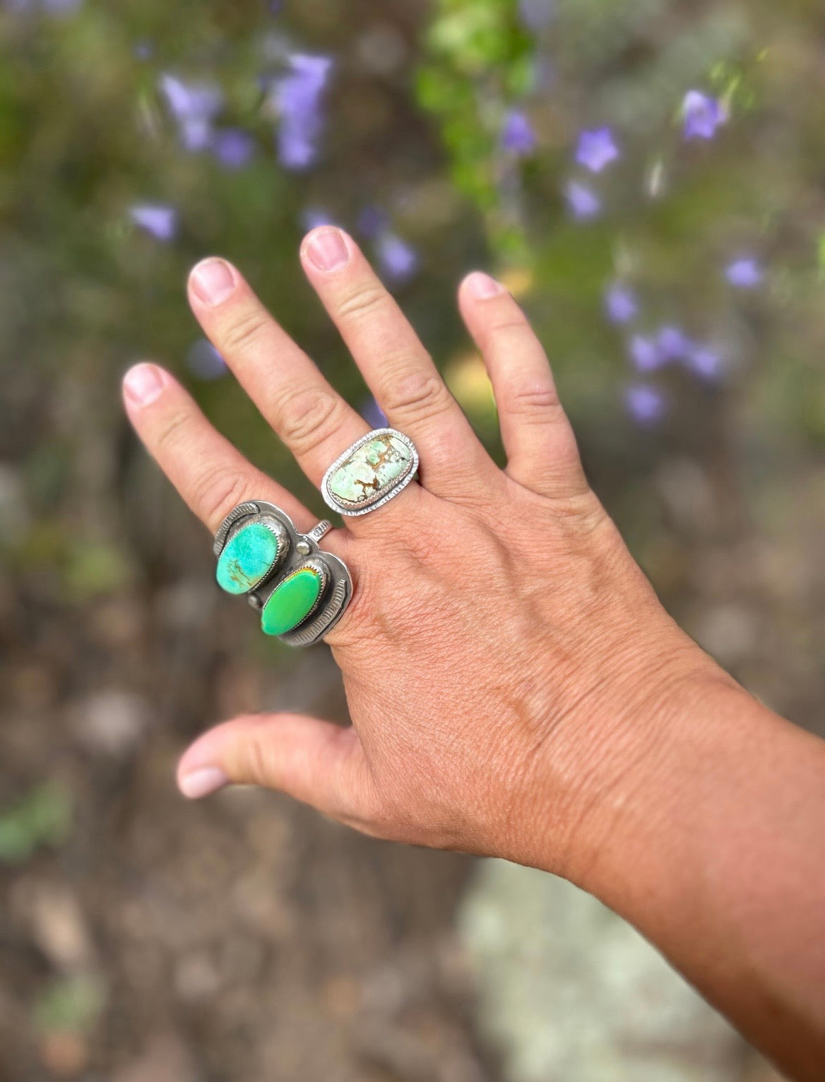 Horizontal Variscite Ring