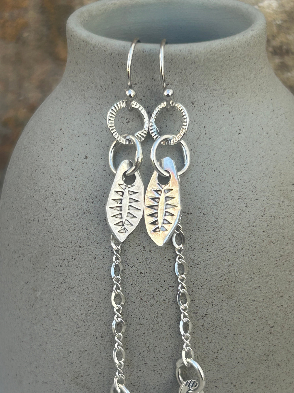 Pink Rutilated Quartz Earrings
