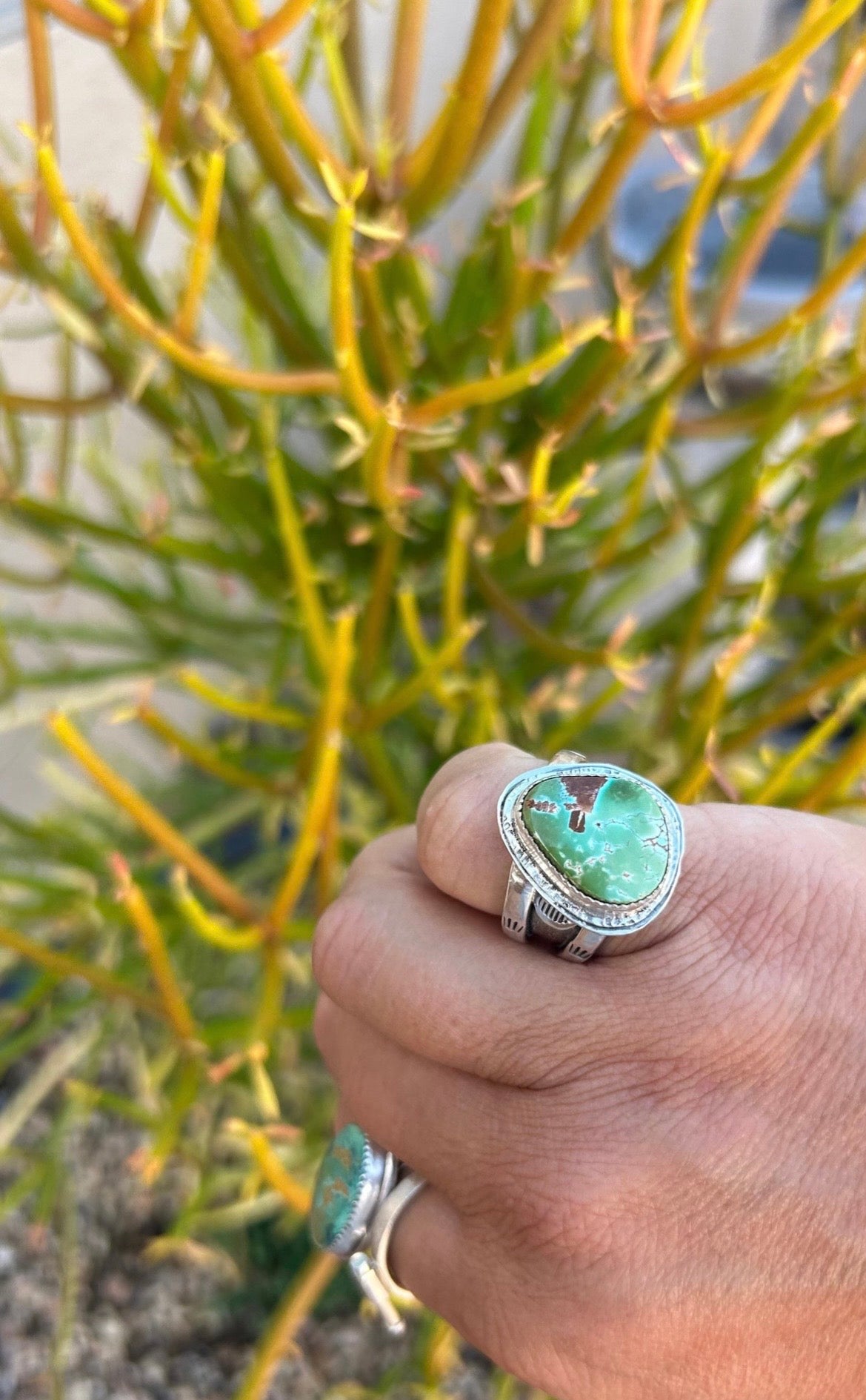 Men’s Pilot Mountain Turquoise Ring