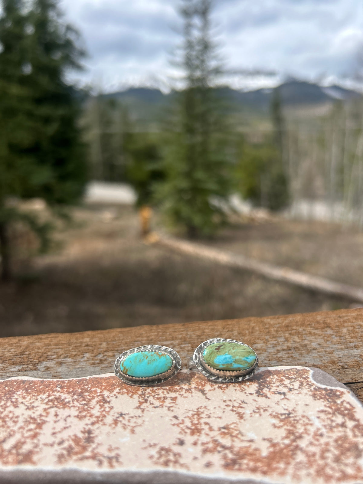 Horizontal Turquoise Ring