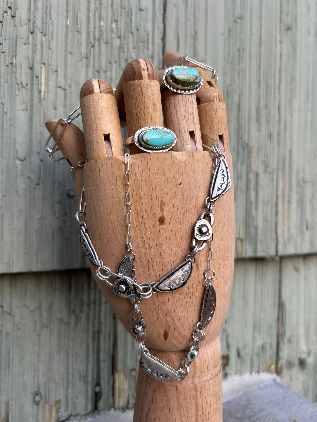 Horizontal Turquoise Ring.