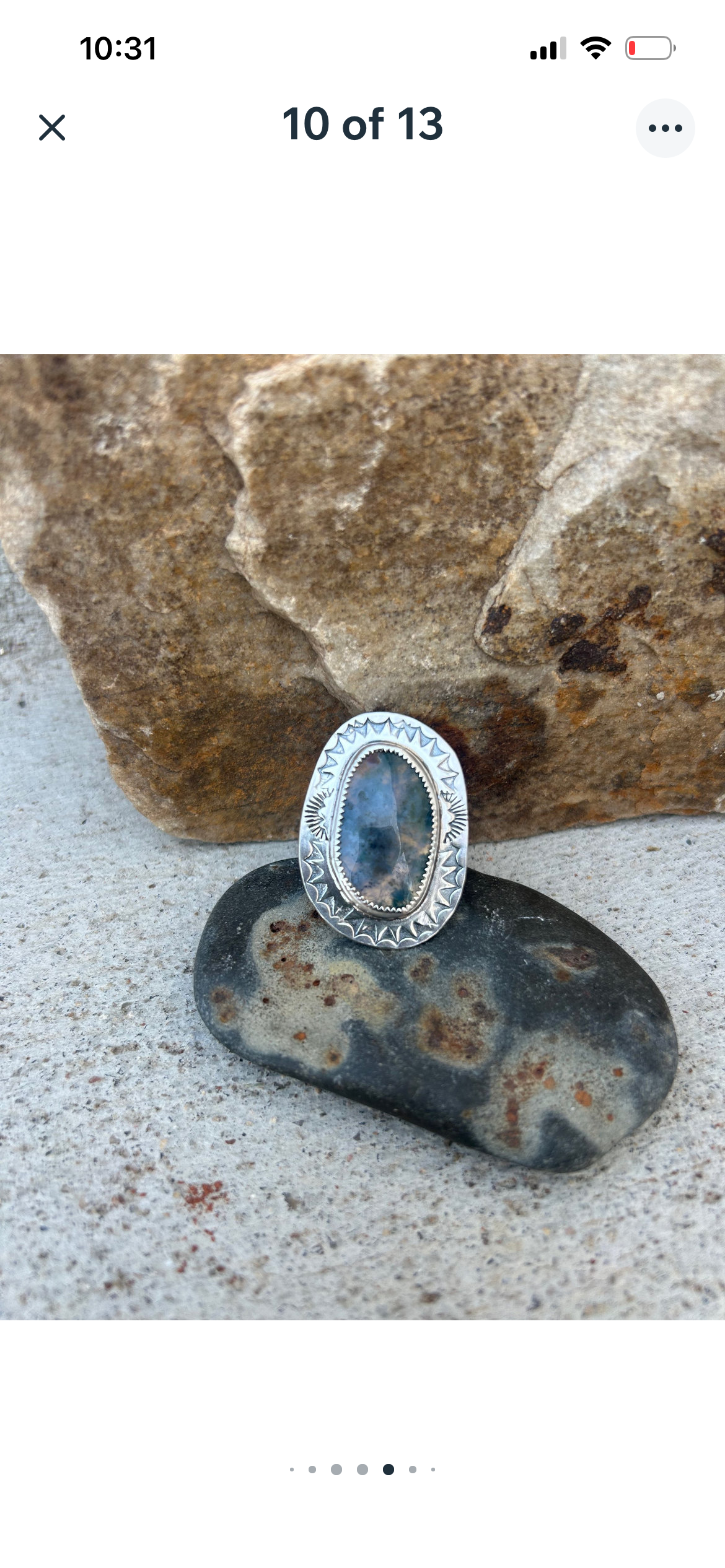 Moss Agate Ring