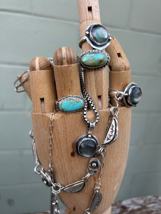 Horizontal Turquoise Ring.