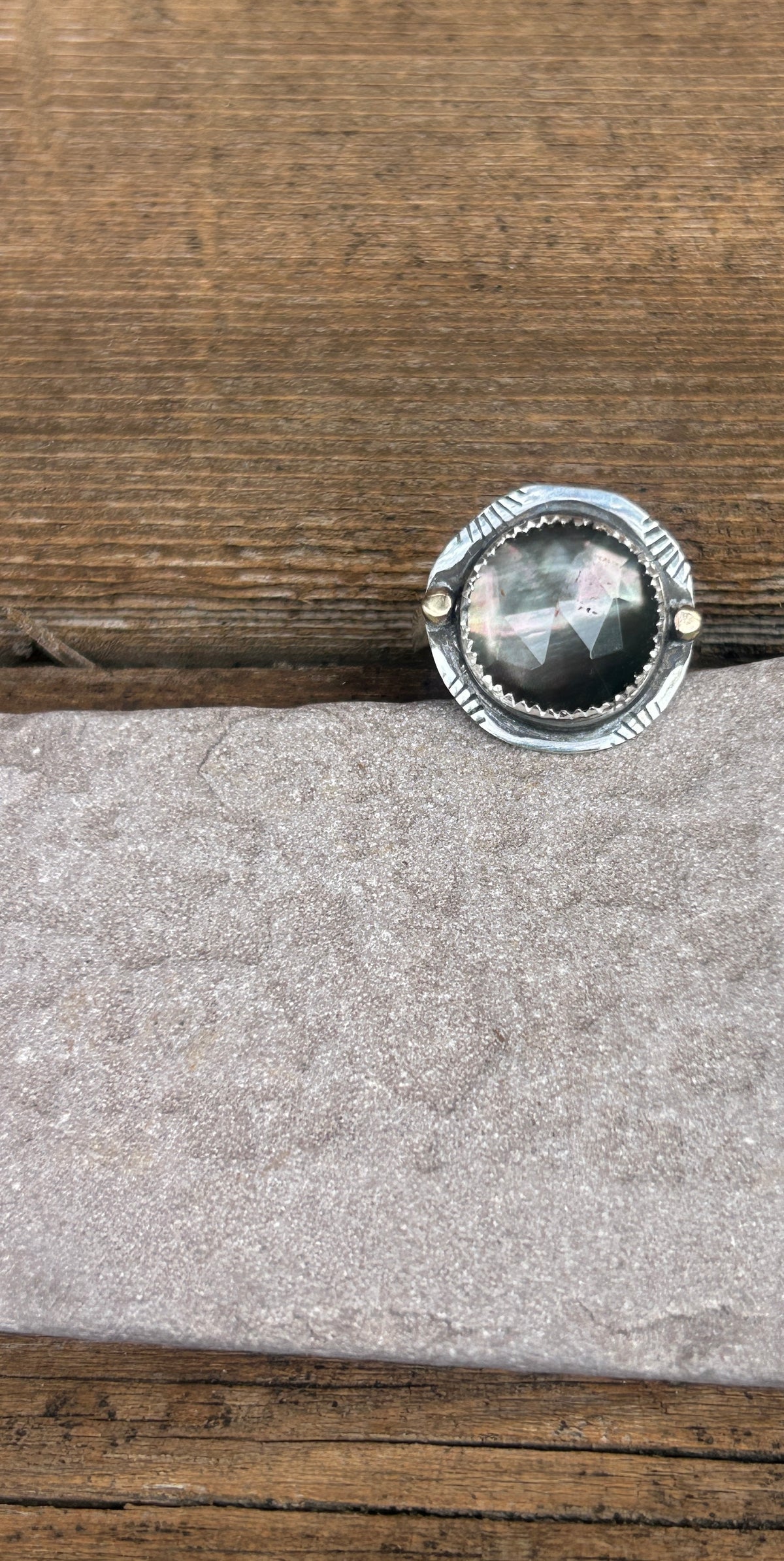 Tahitian Mother of Pearl Ring.