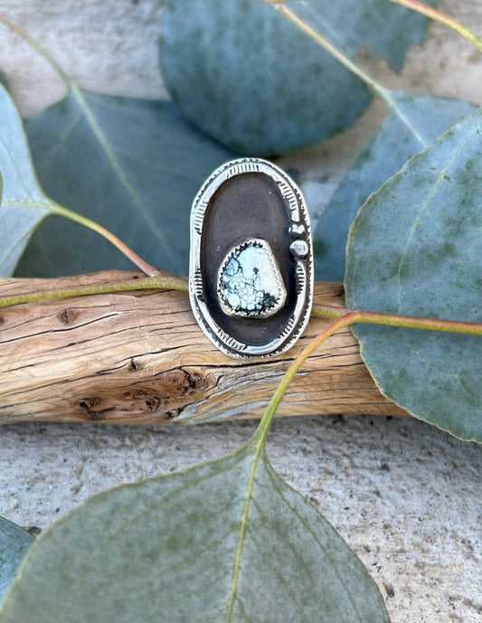 Nevada Variscite Shadowbox Ring