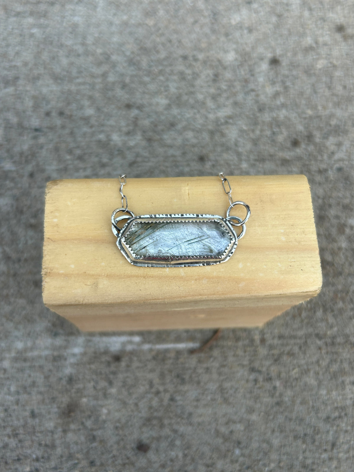 Green Rutile Necklace