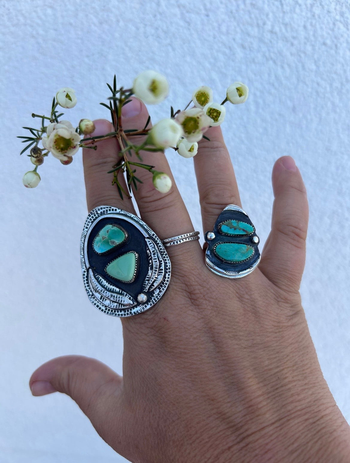 Double Turquoise Ring