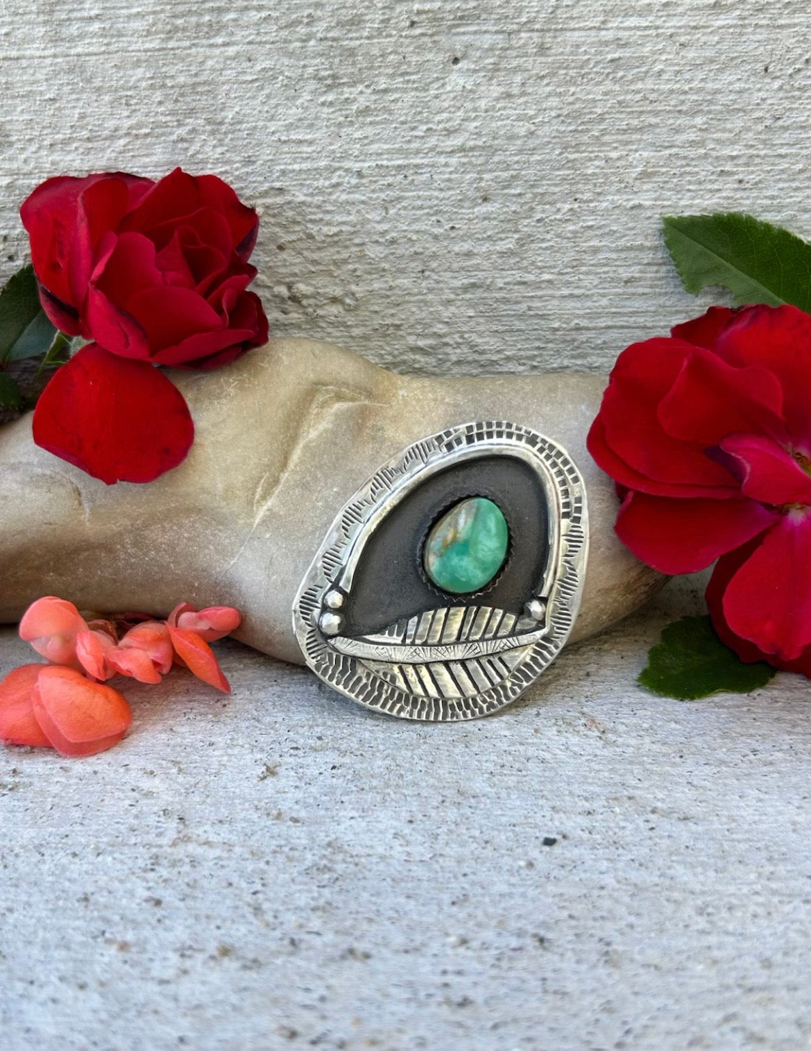 Royston Turquoise Shadowbox Ring