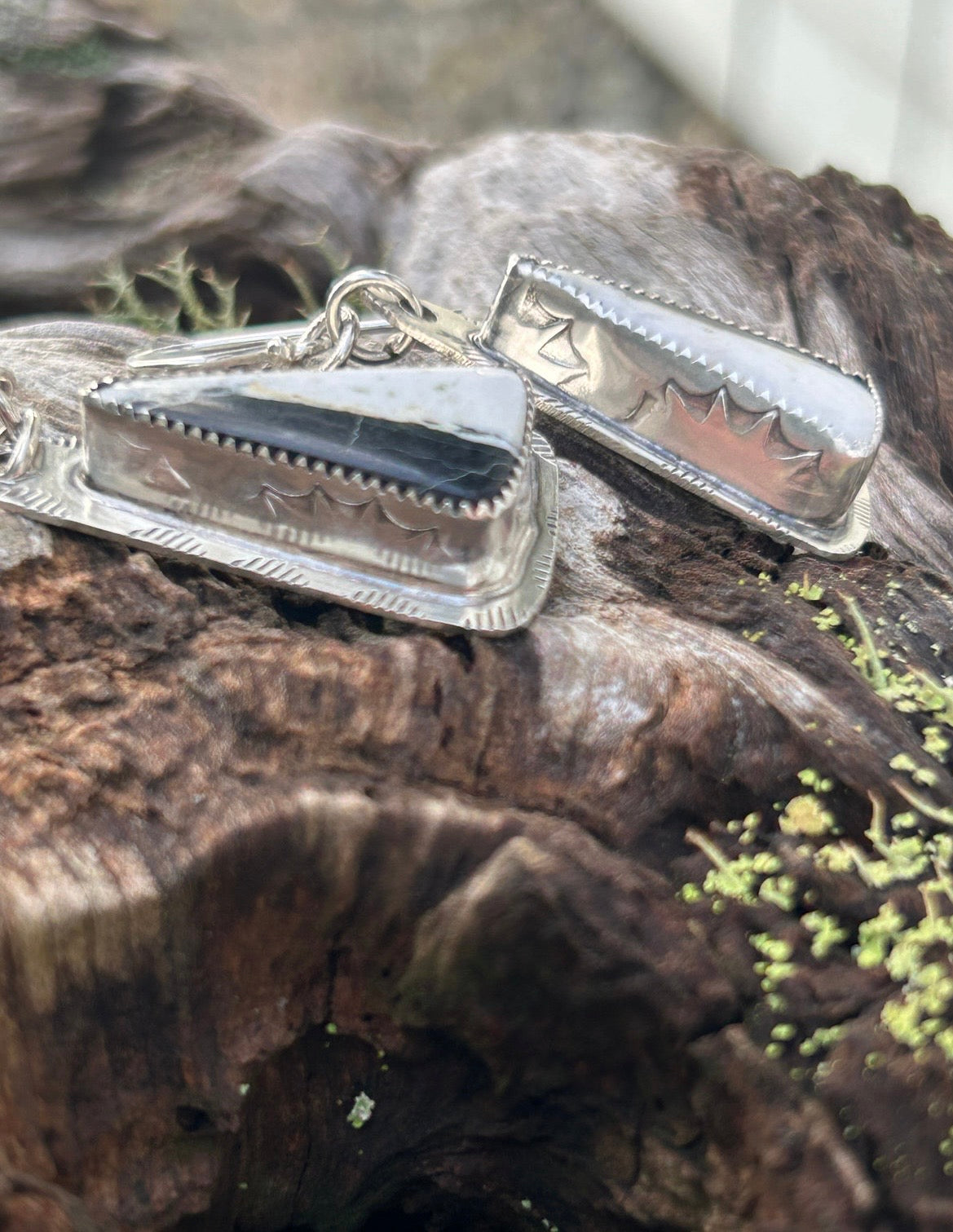 White Buffalo Earrings