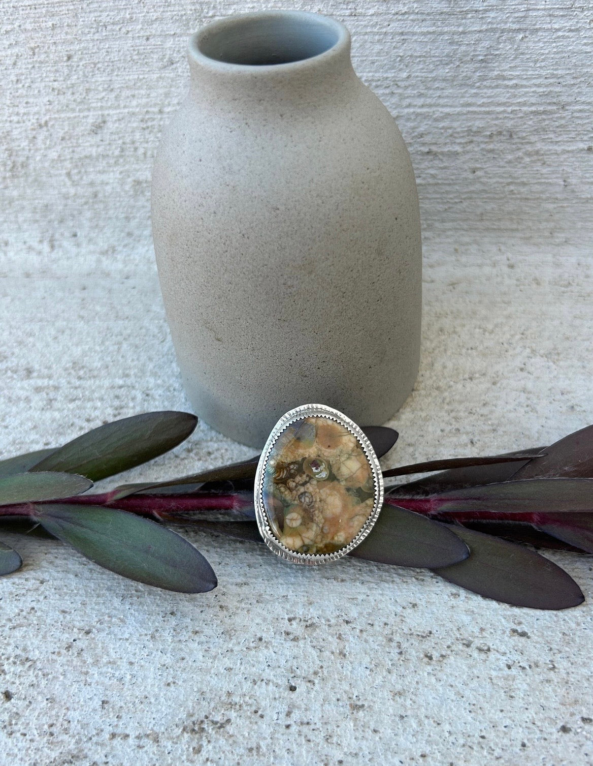 Rainforest Jasper Ring