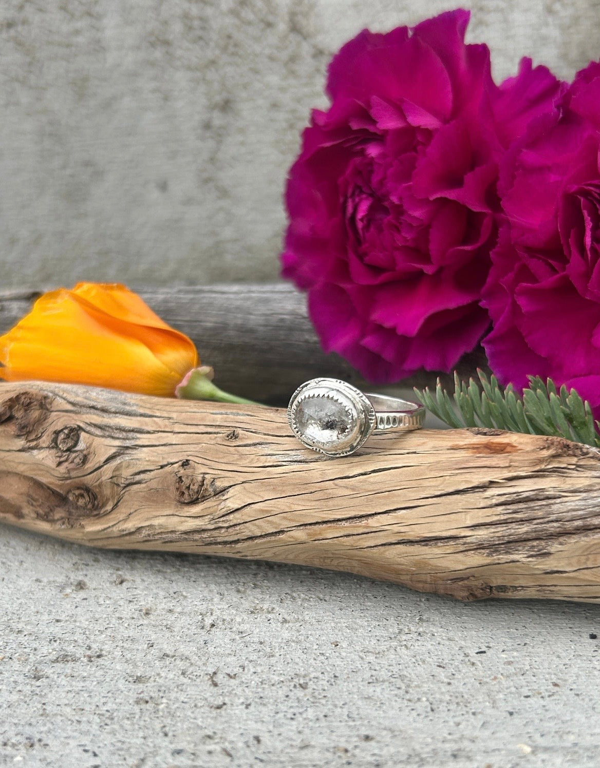 Herkimer Diamond Ring