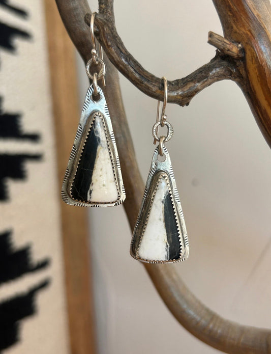 White Buffalo Earrings