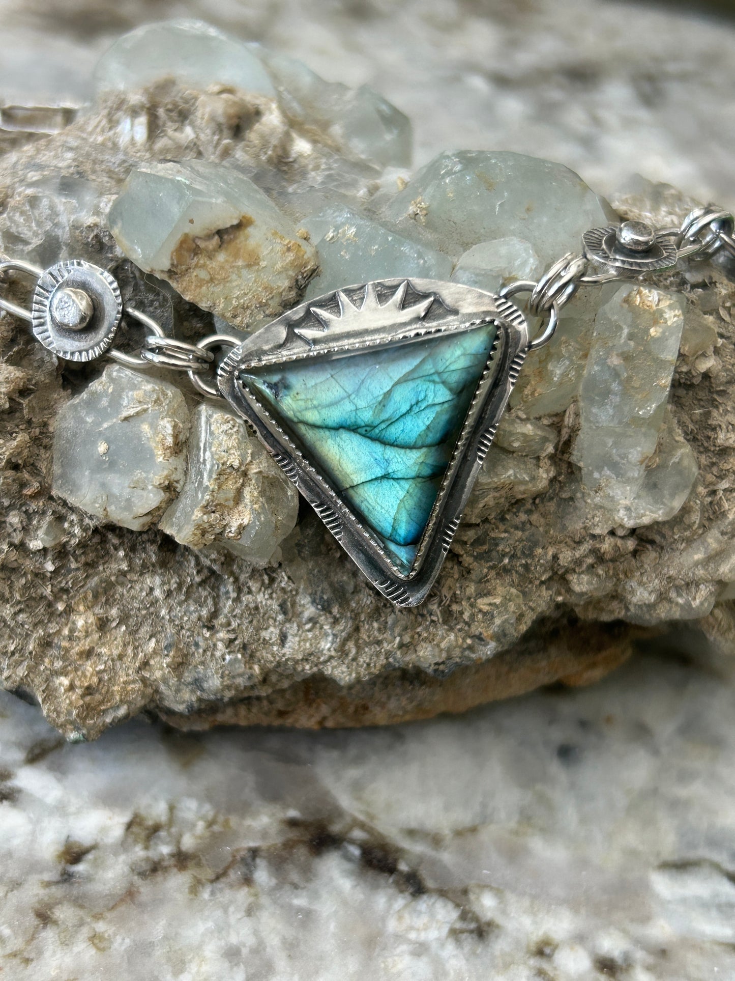 Labradorite Triangular Trio