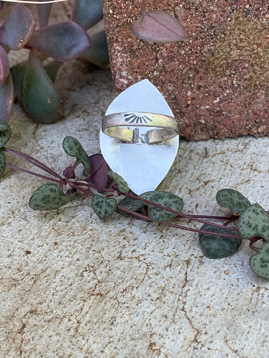 Avocado Chalcopyrite Ring