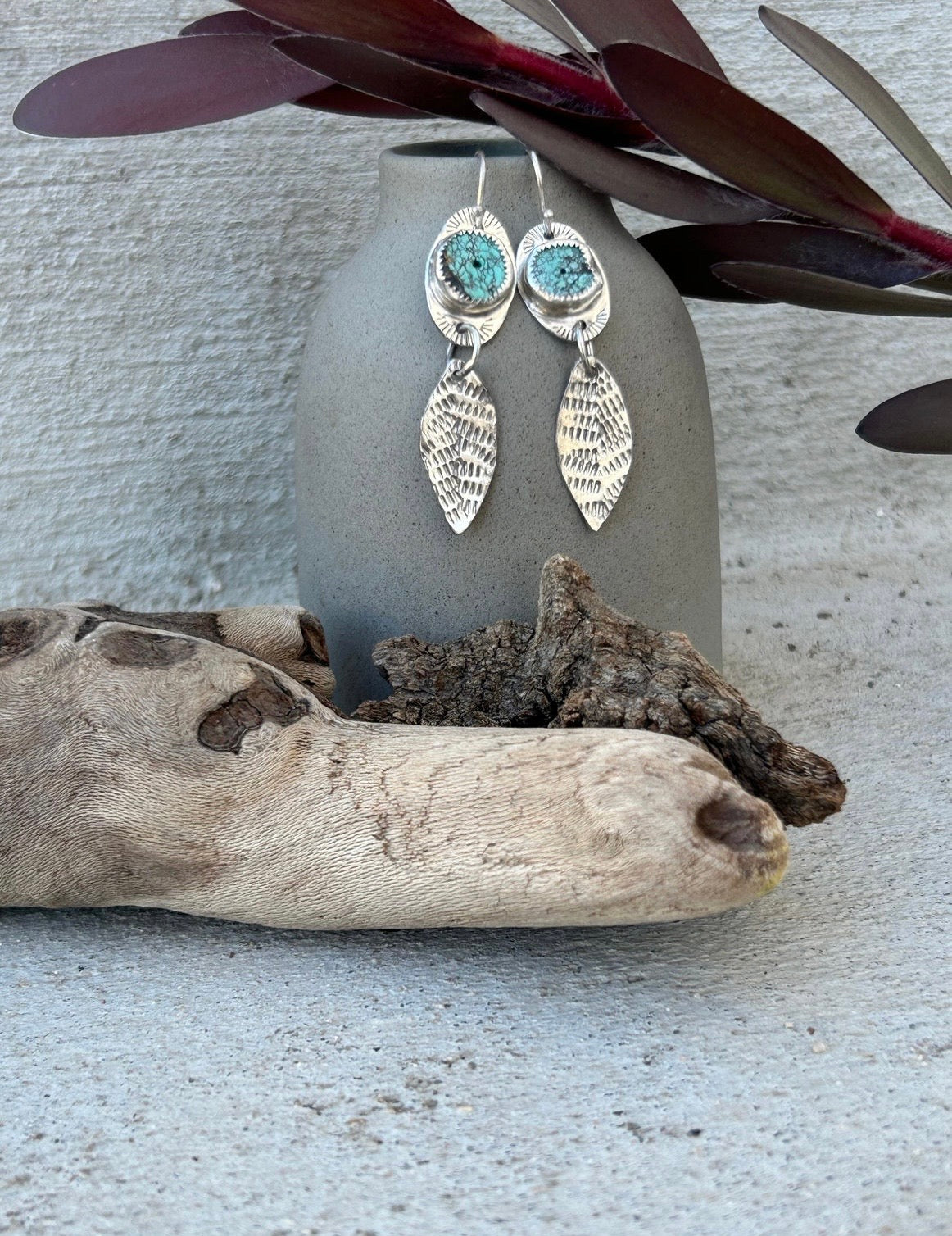 Turquoise & Silver Earrings