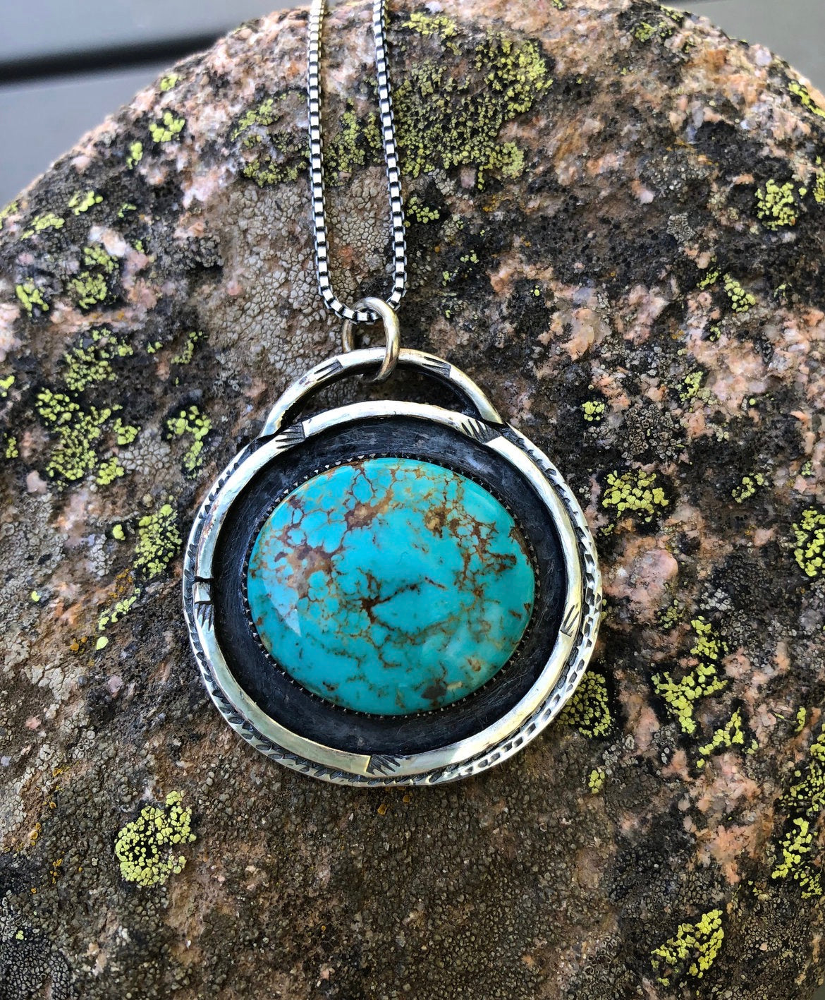 Turquoise Shadowbox Pendant
