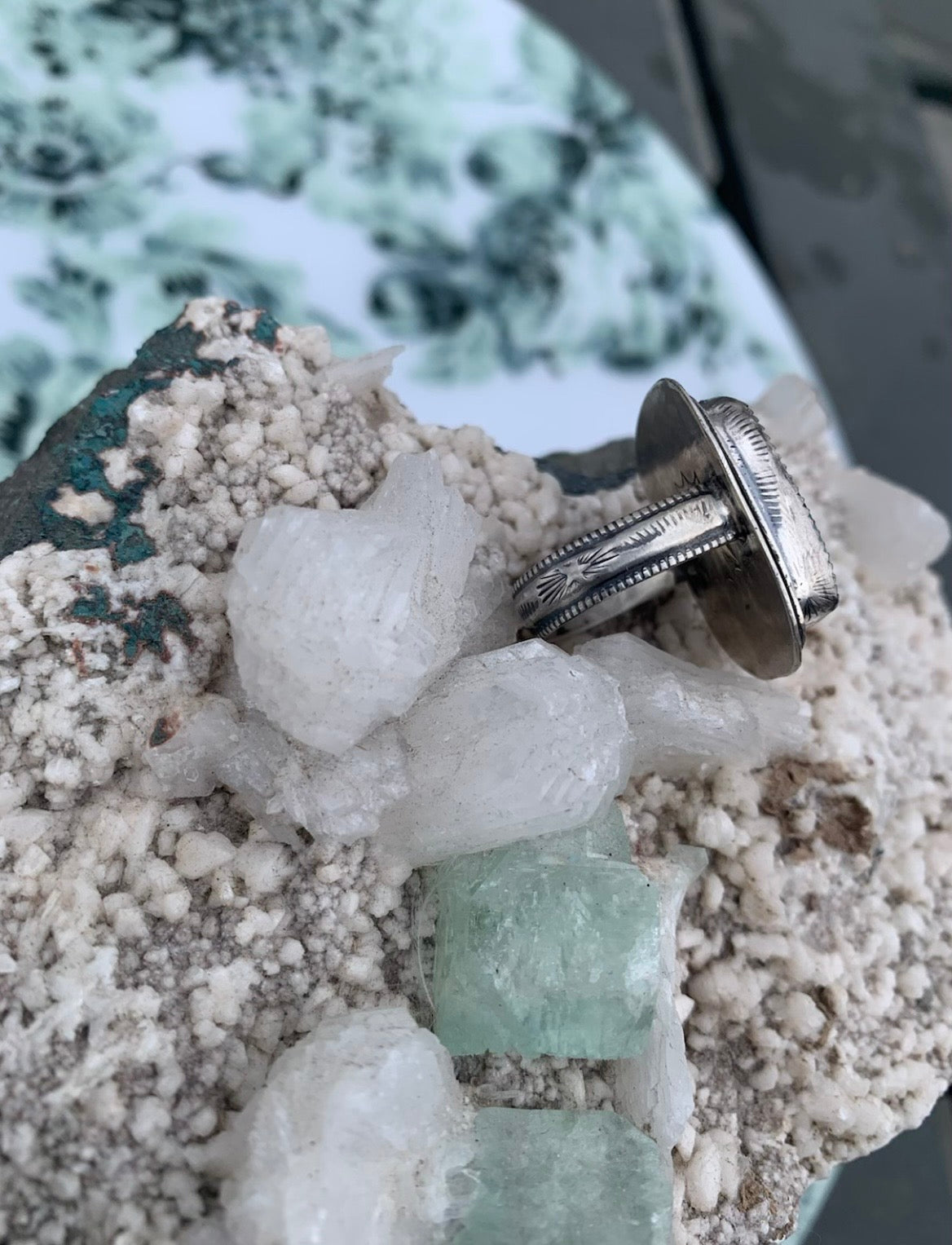Broken Arrow Turquoise Ring