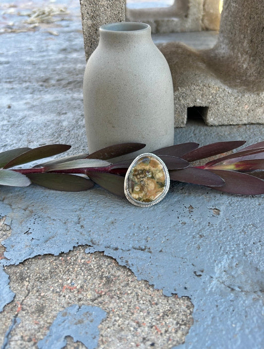 Rainforest Jasper Ring