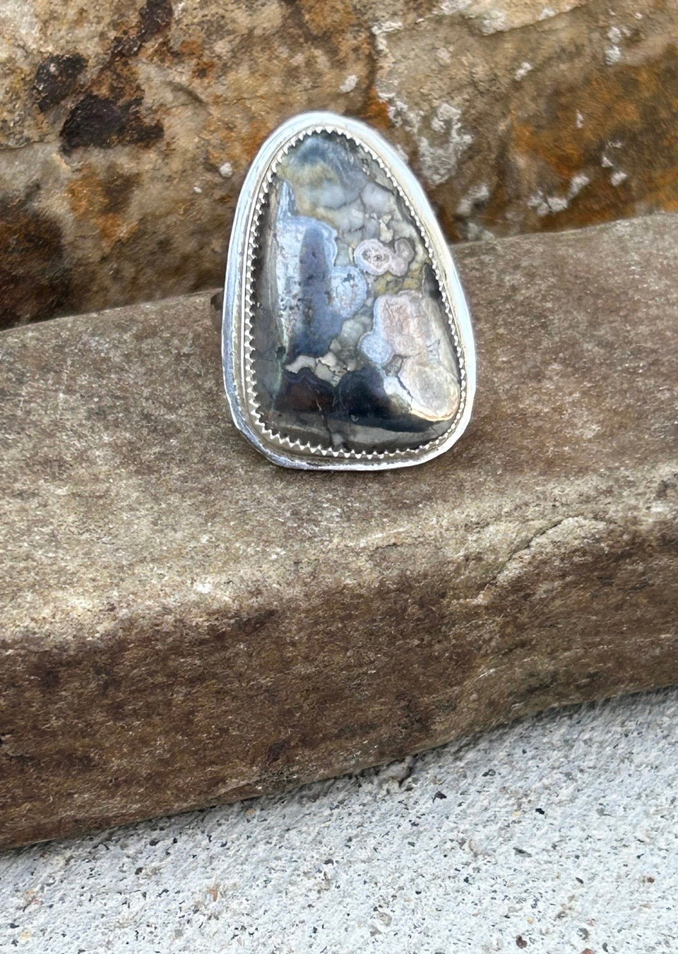 Natural Silver Ring