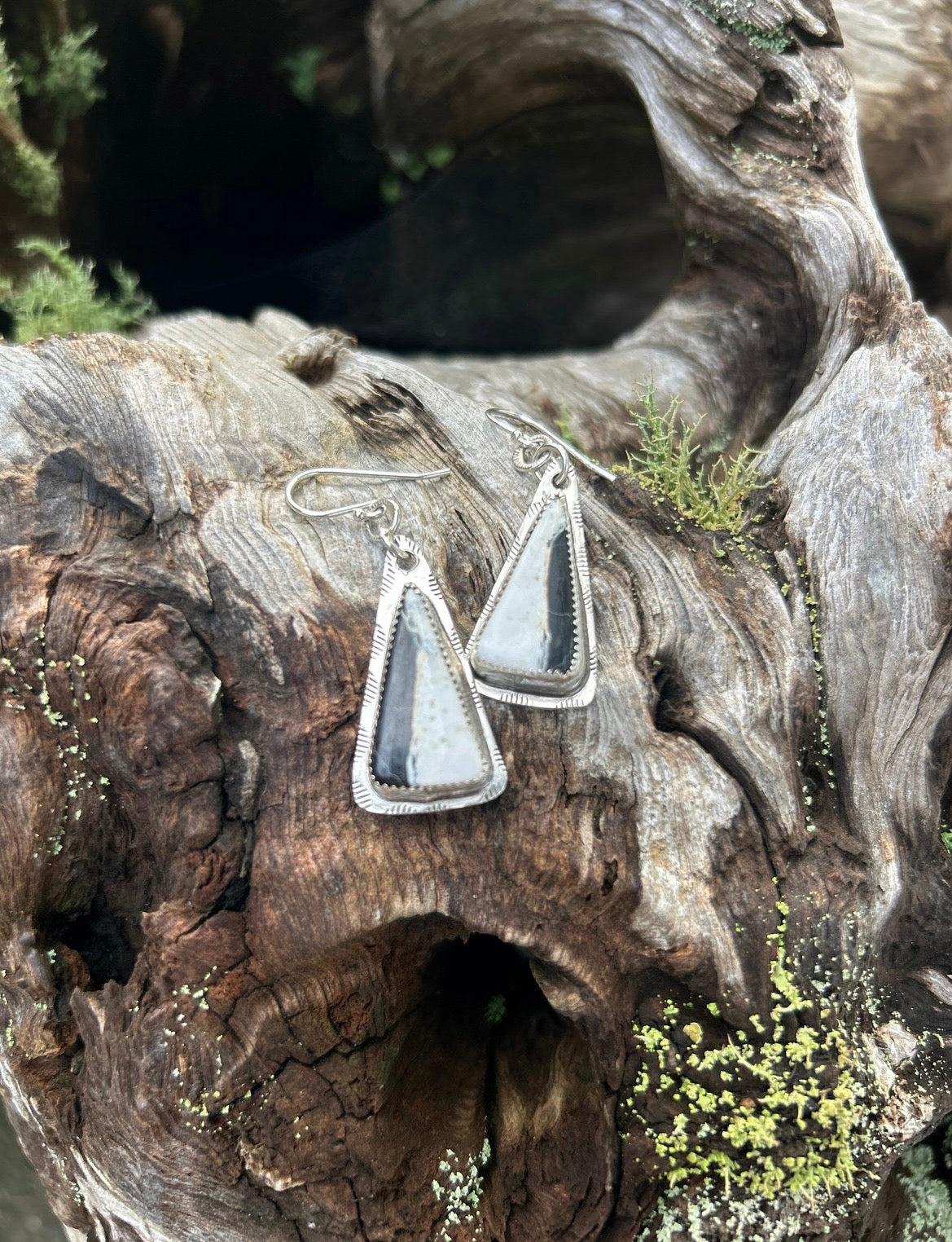 White Buffalo Earrings