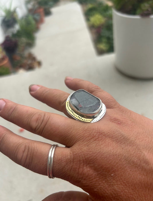 Bloodstone Jasper Ring