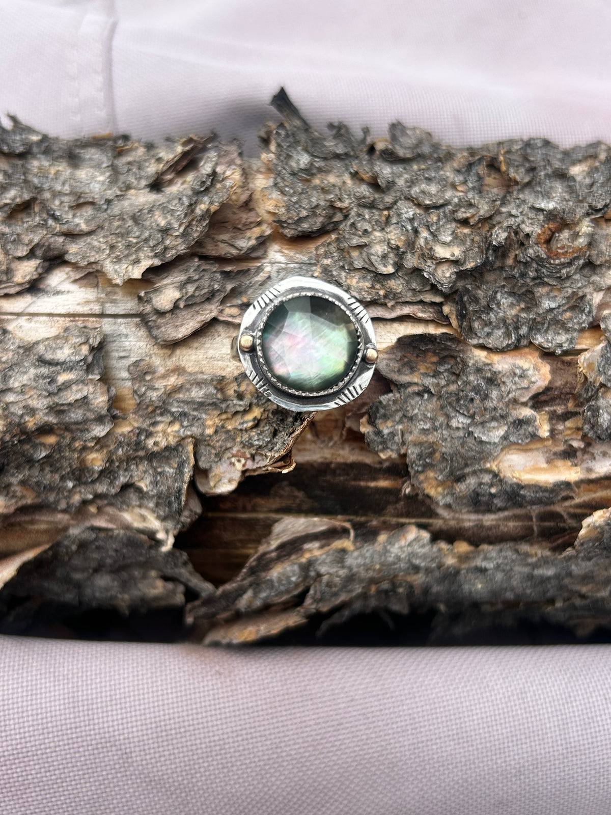 Tahitian Mother of Pearl Ring