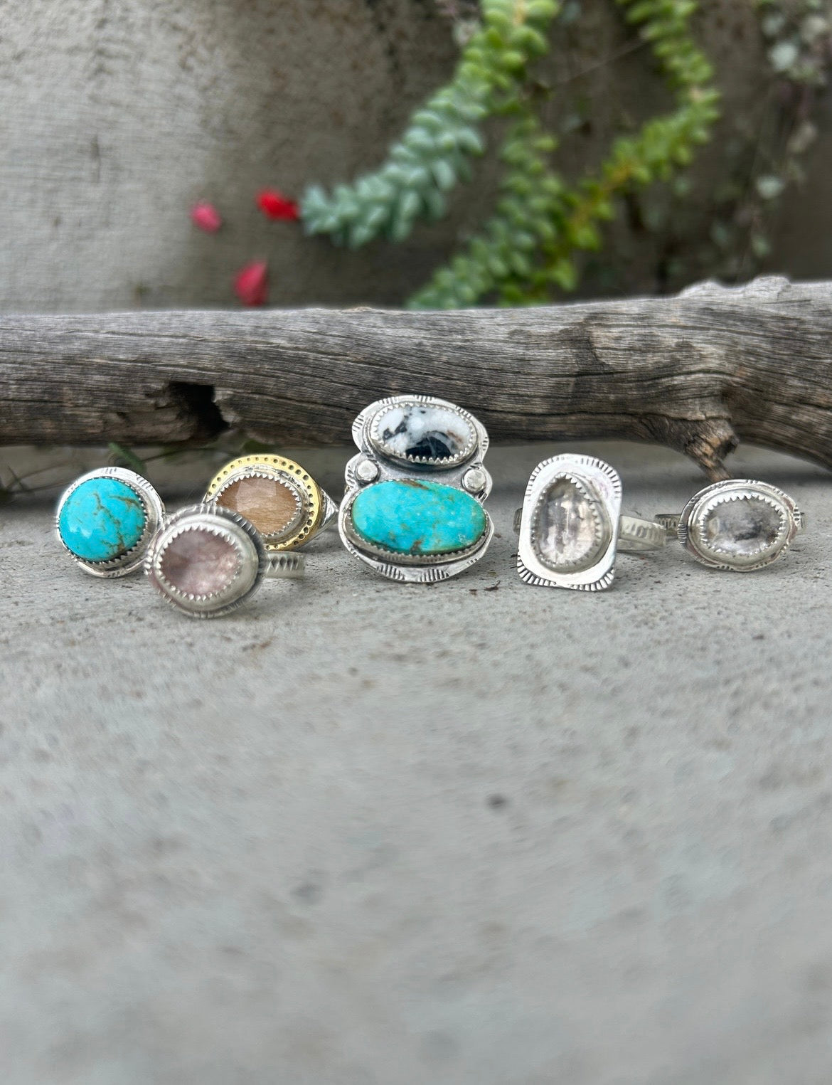 Rutilated Quartz & Citrine Ring