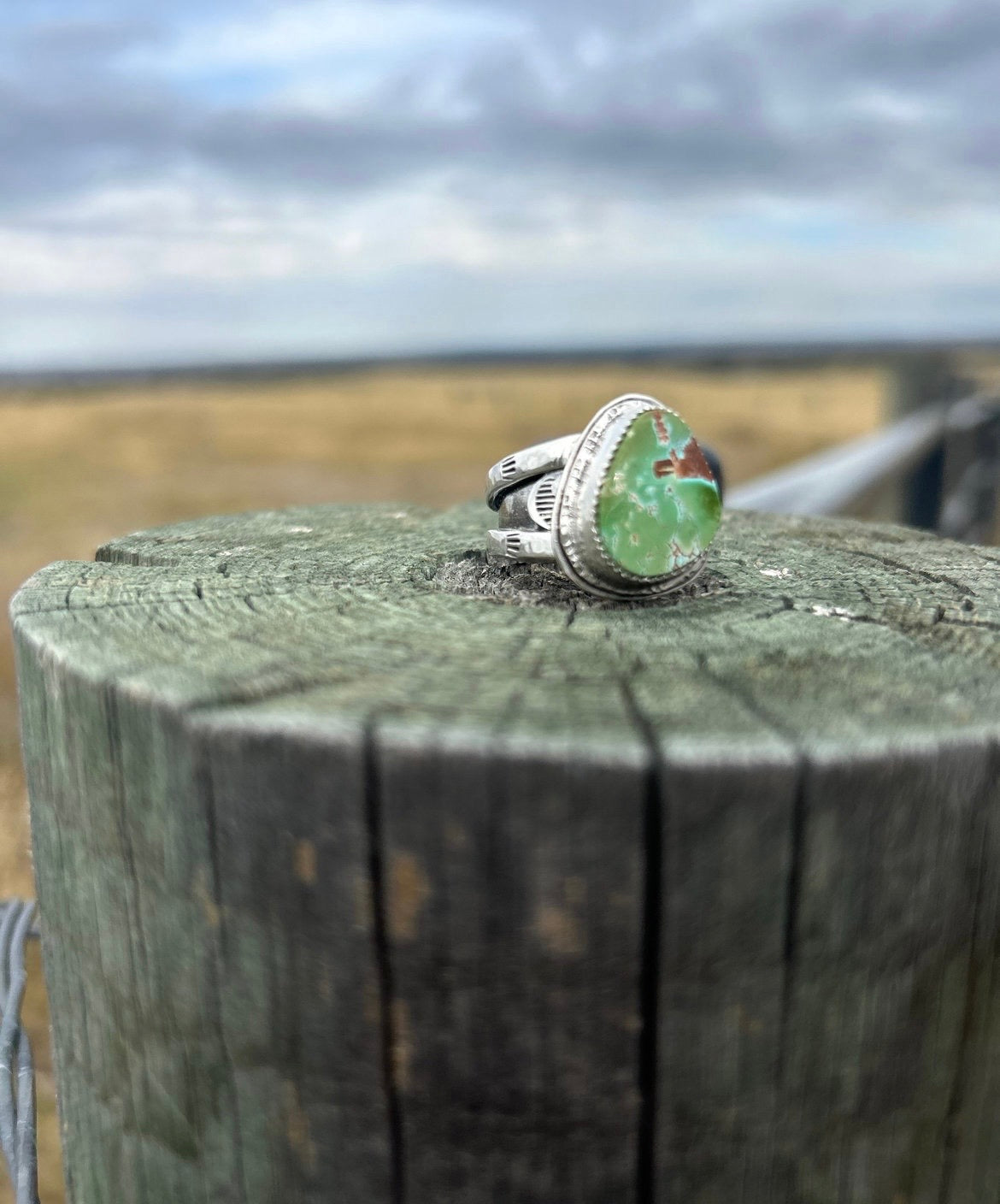 Men’s Pilot Mountain Turquoise Ring