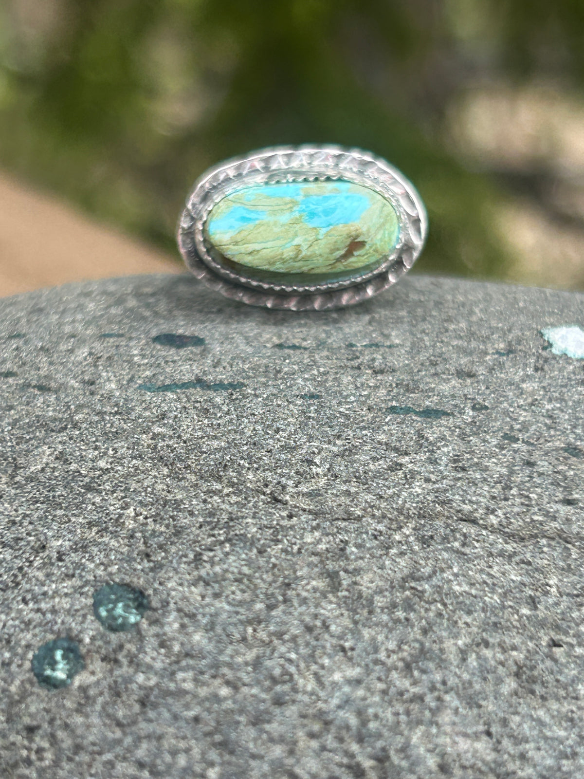Horizontal Turquoise Ring