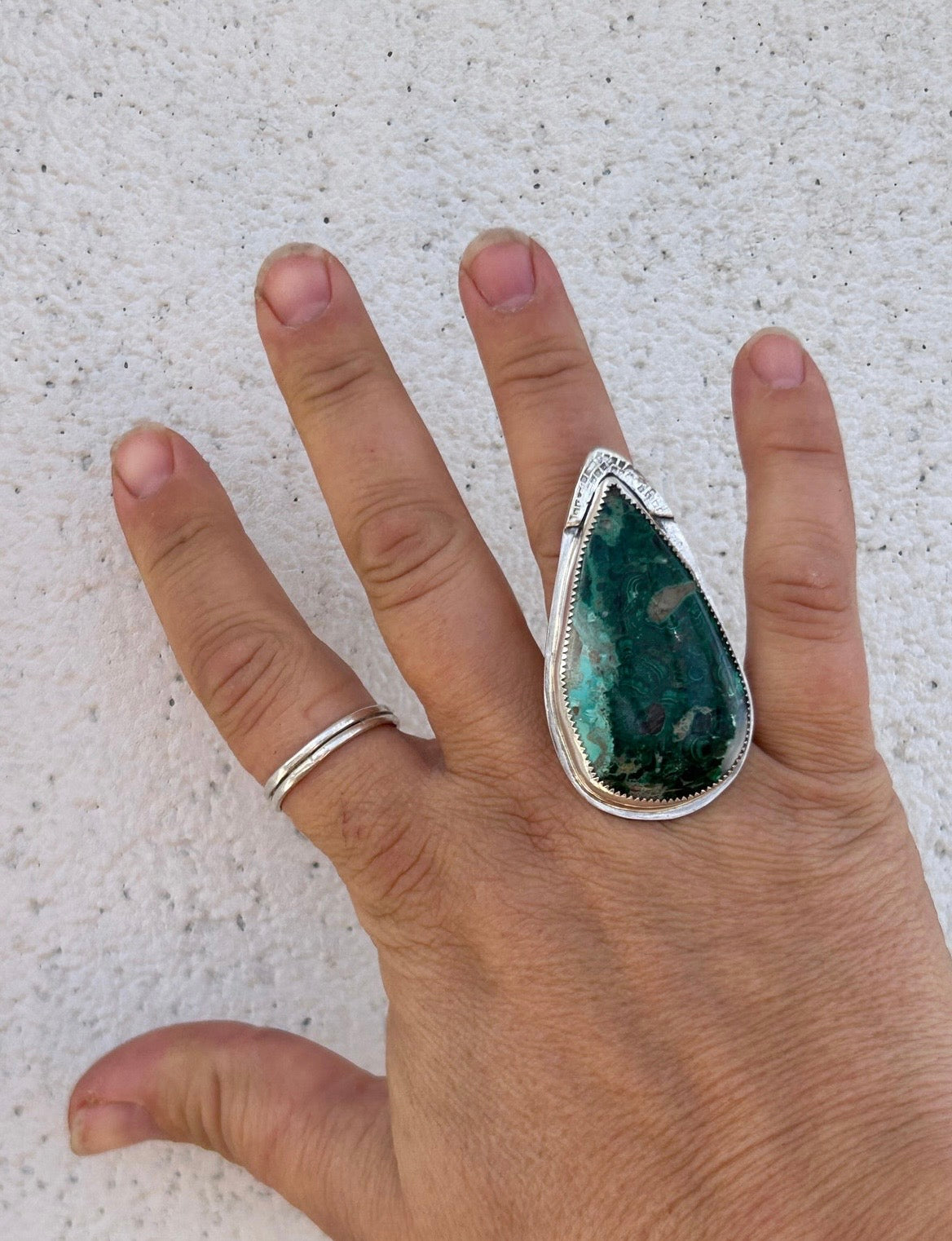Malachite Chrysacolla Ring
