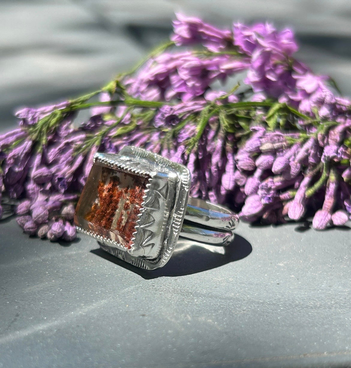Rutilated Quartz Ring