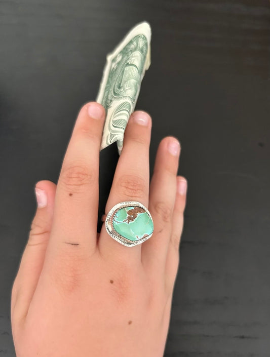 Natural Pilot Mountain Turquoise Ring