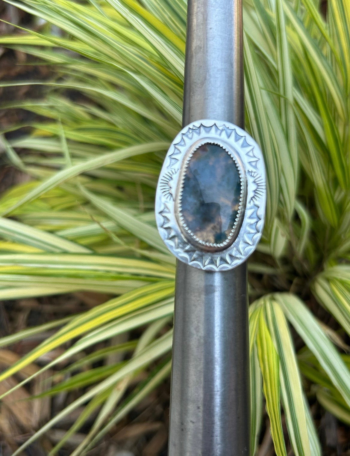 Moss Agate Ring