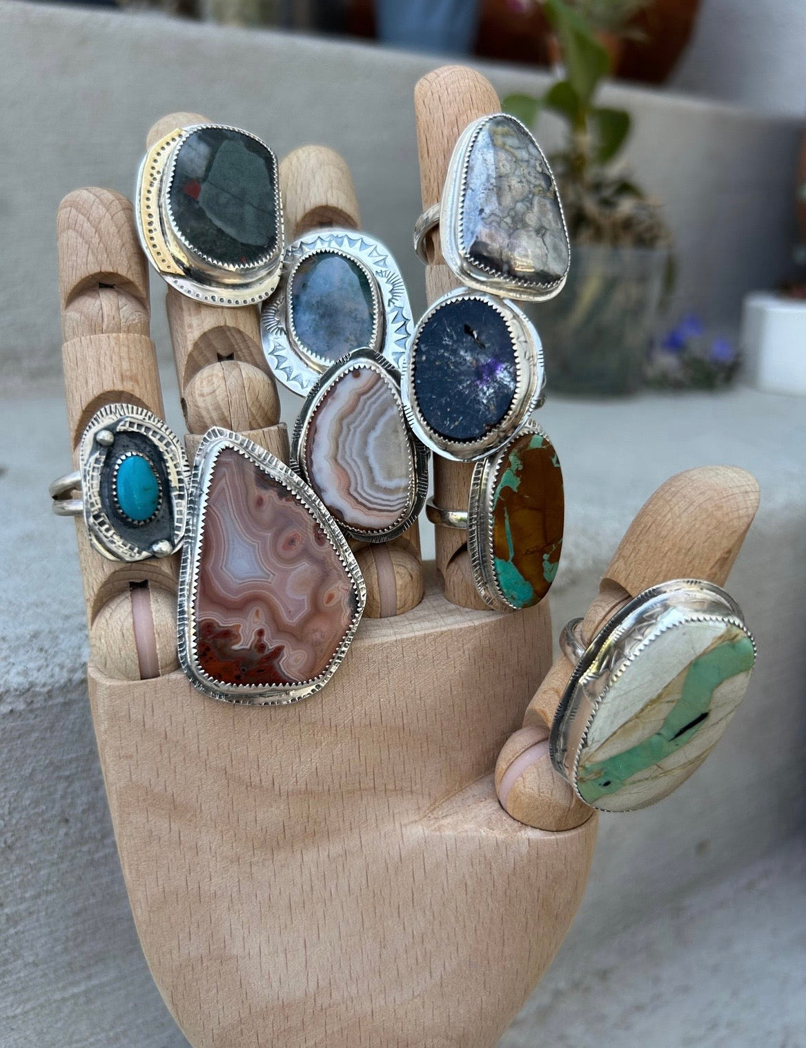 Moss Agate Ring