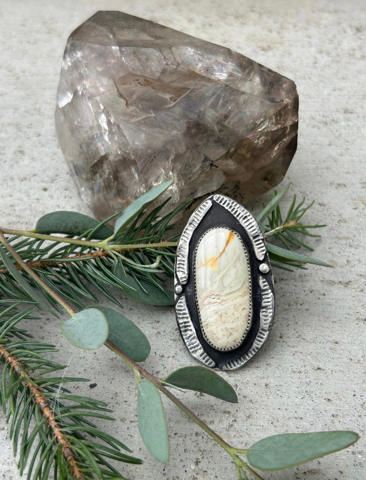 Willow Creek Jasper Shadowbox Ring